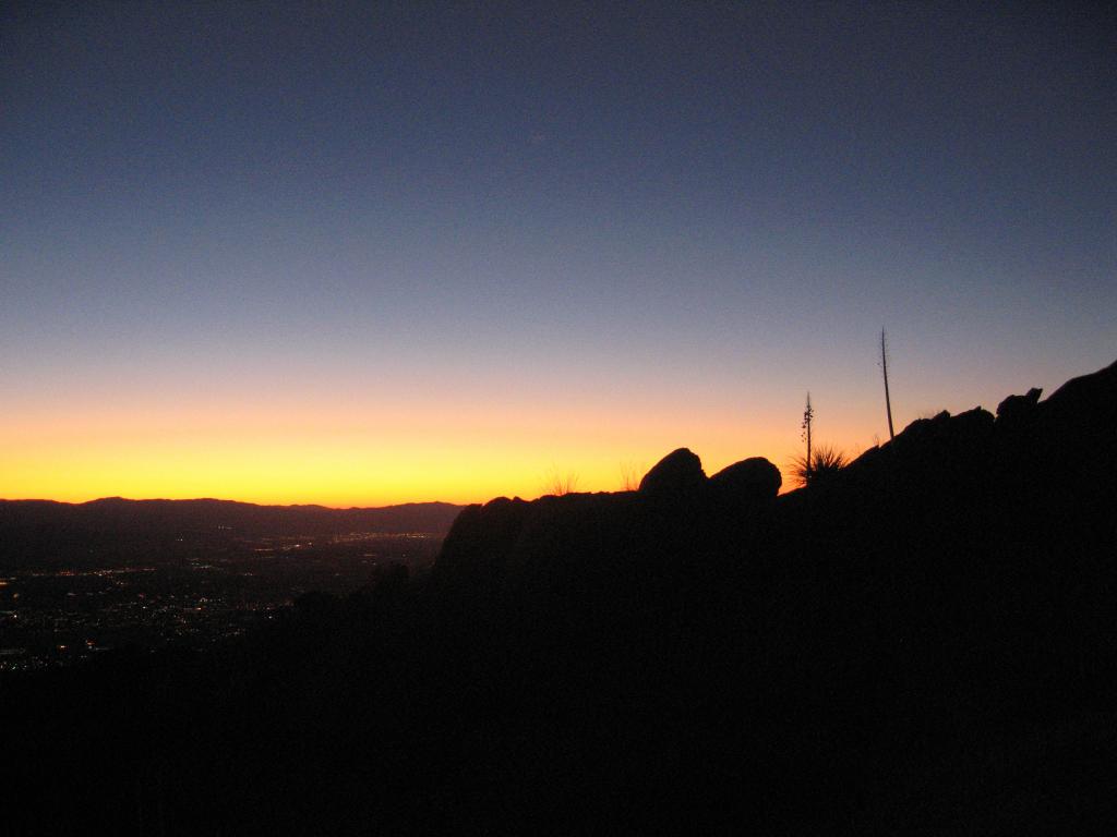Pre-dawn Above Palm Springs