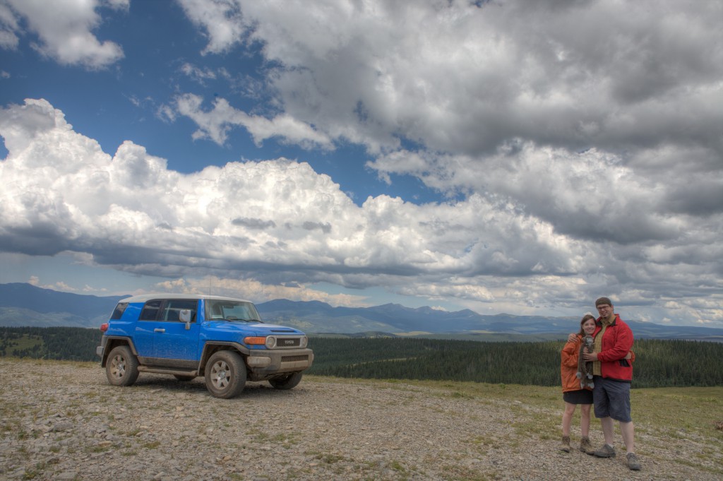 Penelope, Dave and Blue-J on Elk Mountai