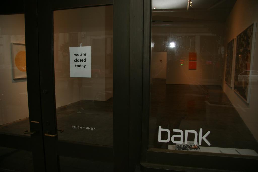 bank gallery was closed